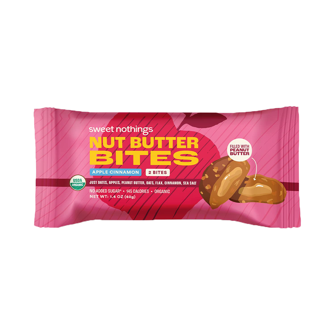 SWEET NOTHINGS, NUT BUTTER BITES, APPLE CINNAMON Juice Press