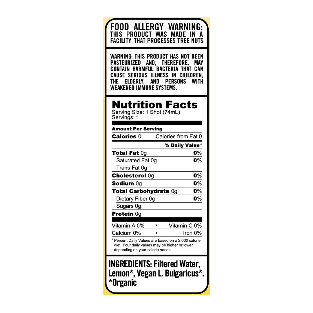 LEMON PROVIOTIC SHOT (Subscription)