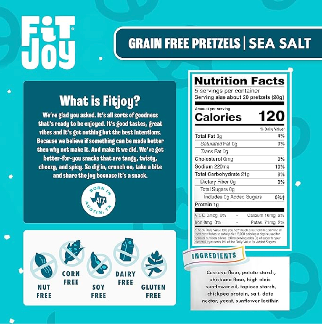 FIT JOY, GRAIN FREE PRETZELS