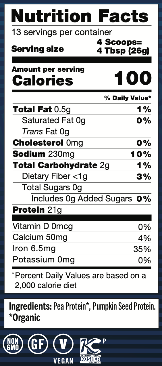 PROTEIN POWDER, UNFLAVORED