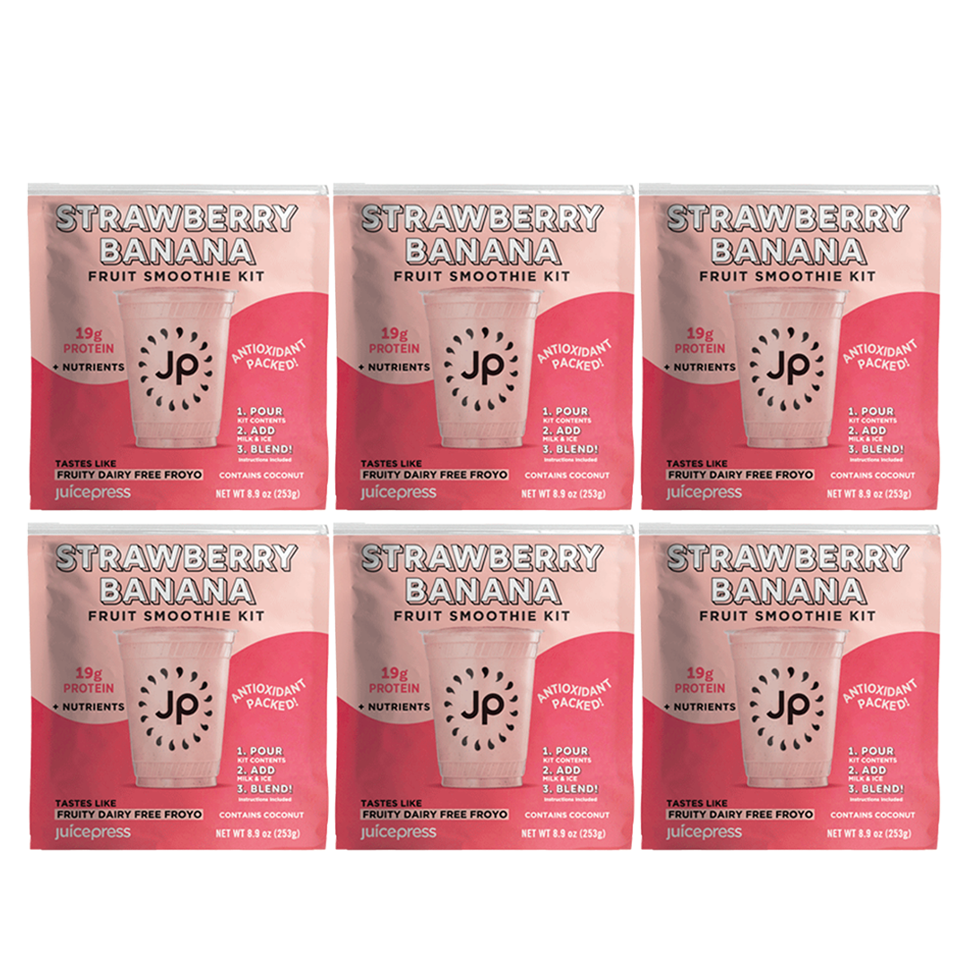 STRAWBERRY BANANA FRUIT SMOOTHIE KIT