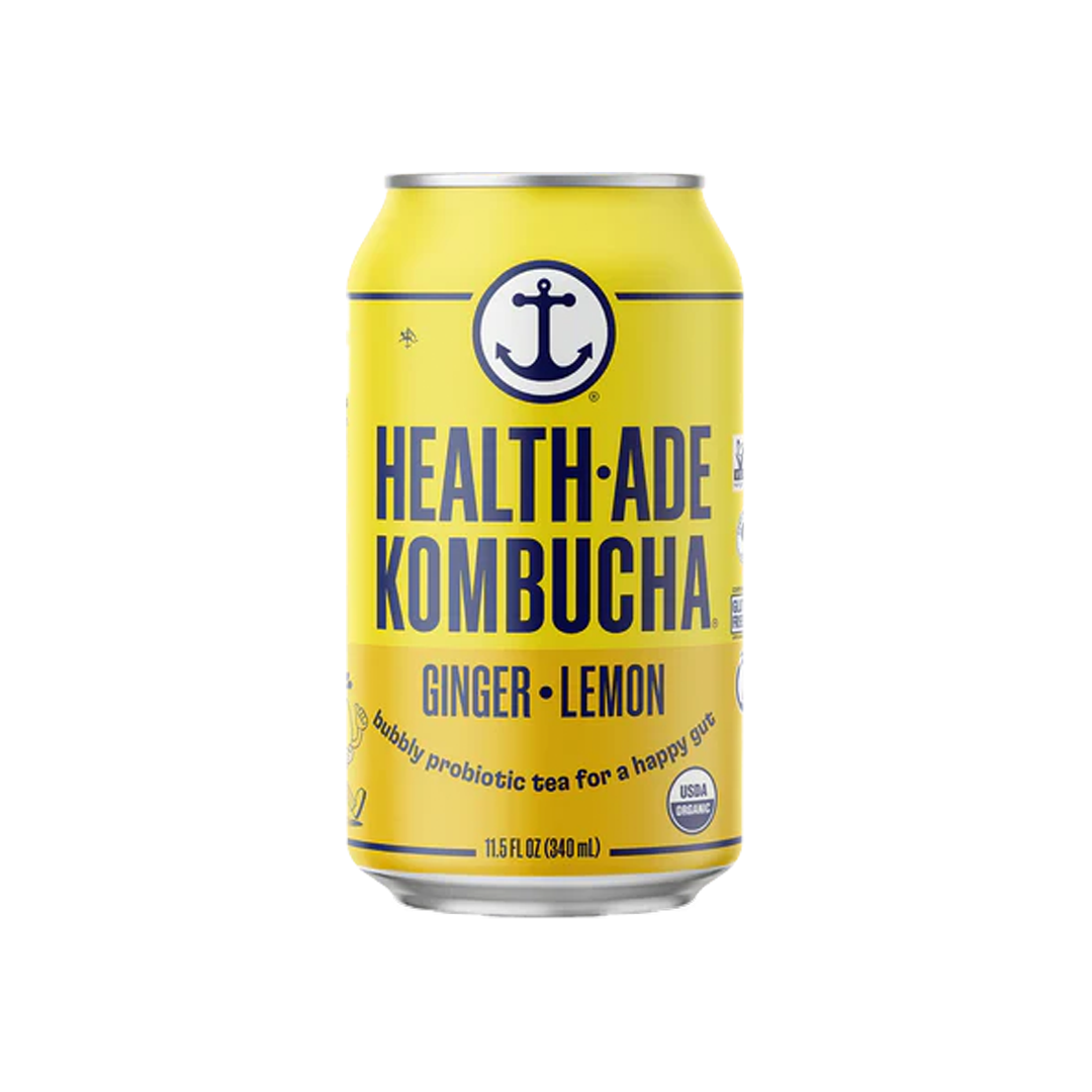 HEALTH-ADE KOMBUCHA, GINGER LEMON
