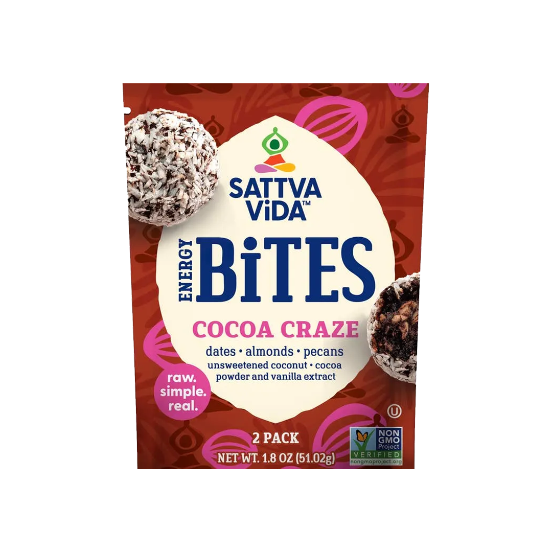 SATTVA VIDA, ENERGY BITES, COCOA CRAZE